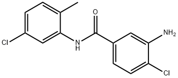 3-amino-4,5'-dichloro-2'-methylbenzanilide Struktur