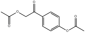 4-(2-acetoxyacetyl)phenyl acetate Struktur