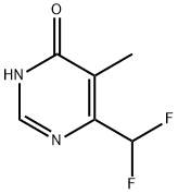 4(1H)-Pyrimidinone, 6-(difluoromethyl)-5-methyl- (9CI) Struktur