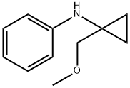 N-Phenyl-N-[1-(methoxymethyl)cyclopropyl]amine Struktur