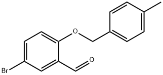 5-BROMO-2-[(4-METHYLBENZYL)OXY]BENZALDEHYDE Struktur