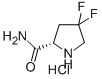 4,4-DIFLUORO-L-PROLINAMIDE HYDROCHLORIDE Struktur