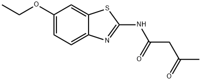 2-ACETOACETAMIDO-6-ETHOXYBENZOTHIAZOLE Struktur