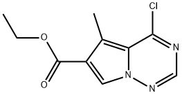 ETHYL 4-CHLORO-5-METHYLPYRROLO[2,1-F][1,2,4]TRIAZINE-6-CARBOXYLATE Struktur