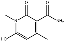 6_hydroxy-1,4-dimethyl-2-oxo-1,2-dihydropyridine-3-carboxamide Struktur