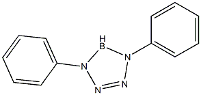 4,5-Dihydro-1,4-diphenyl-1H-tetrazaborole Struktur