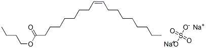 sodium butyl 9(or 10)-(sulphonatooxy)octadecanoate Struktur