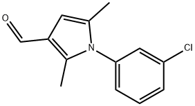 1-(3-CHLORO-PHENYL)-2,5-DIMETHYL-1H-PYRROLE-3-CARBALDEHYDE Struktur