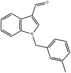 1-(3-METHYLBENZYL)-1H-INDOLE-3-CARBALDEHYDE Struktur