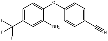 4-[2-AMINO-4-(TRIFLUOROMETHYL)PHENOXY]BENZONITRILE Struktur