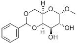 METHYL-4,6-O-BENZYLIDEN-ALPHA-D-GALACTOPYRANOSIDE Struktur