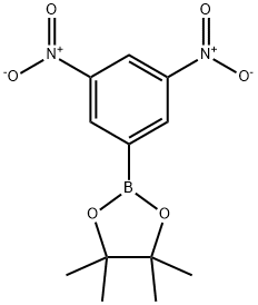 2-(3,5-Dinitrophenyl)-4,4,5,5-tetramethyl-1,3,2-dioxaborolane Struktur