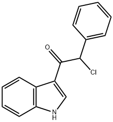 2-CHLORO-1-(1H-INDOL-3-YL)-2-PHENYL-ETHANONE Struktur