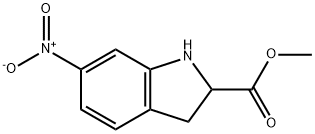 METHYL 6-NITRO-INDOLINE-2-CARBOXYLATE Struktur