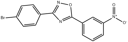 3-(4-Bromophenyl)-5-(3-nitrophenyl)-1,2,4-oxadiazole Struktur