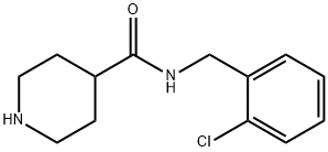 N-(2-CHLOROBENZYL)PIPERIDINE-4-CARBOXAMIDE Struktur