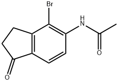 4-BROMO-5-ACETAMIDOINDANONE Struktur