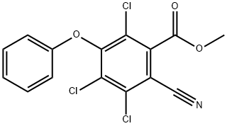 methyl 2,4,5-trichloro-6-cyano-3-phenoxybenzoate Struktur