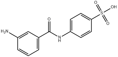 4-[(3-aminobenzoyl)amino]benzenesulfonic acid Struktur