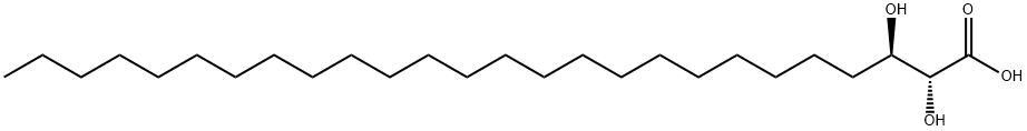 (2R,3R)-2,3-dihydroxyhexacosanoic acid Struktur