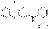 2-(2'-ACETANILINO)VINYL-3-ETHYL-BENZOTHIAZOLIUM IODIDE Struktur