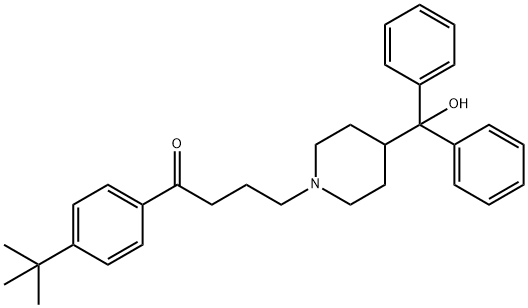 4'-tert-butyl-4-[4-(hydroxybenzhydryl)piperidino]butyrophenone