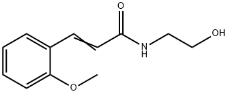 N-(2-Hydroxyethyl)-3-(2-methoxyphenyl)propenamide Struktur