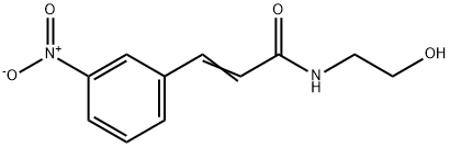 N-(2-Hydroxyethyl)-3-(3-nitrophenyl)-2-propenamide Struktur