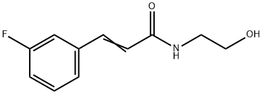 N-(2-Hydroxyethyl)-3-(3-fluorophenyl)propenamide Struktur