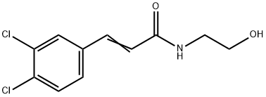 N-(2-Hydroxyethyl)-3-(3,4-dichlorophenyl)propenamide Struktur