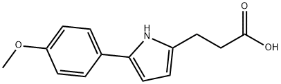 3-[5-(4-METHOXY-PHENYL)-1H-PYRROL-2-YL]-PROPIONIC ACID Struktur