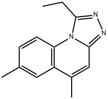 [1,2,4]Triazolo[4,3-a]quinoline,1-ethyl-5,7-dimethyl-(9CI) Struktur