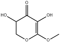 4H-Pyran-4-one, 2,3-dihydro-3,5-dihydroxy-6-methoxy- (9CI) Struktur