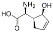 3-Cyclopentene-1-acetic acid, alpha-amino-2-hydroxy-, (alphaS,1S,2S)- (9CI) Struktur