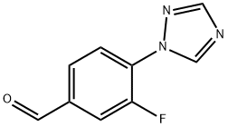 2-FLUORO-4-(1H-1,2,4-TRIAZOL-1-YL)BENZALDEHYDE Struktur