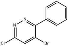 4-Bromo-6-chloro-3-phenylpyridazine Struktur