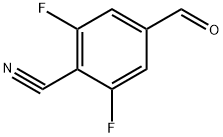 4-CYANO-3,5-DIFLUORO BENZALDEHYDE
 Struktur