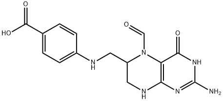 5-formyl-5,6,7,8-tetrahydropteroic acid Struktur