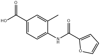 4-(2-furoylamino)-3-methylbenzoic acid Struktur