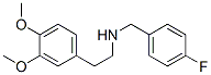 [2-(3,4-DIMETHOXY-PHENYL)-ETHYL]-(4-FLUORO-BENZYL)-AMINE Struktur