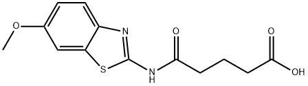 4-(6-METHOXY-BENZOTHIAZOL-2-YLCARBAMOYL)-BUTYRIC ACID Struktur