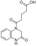 5-OXO-5-(3-OXO-3,4-DIHYDRO-2 H-QUINOXALIN-1-YL)-PENTANOIC ACID Struktur