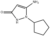 5-AMINO-1-CYCLOPENTYL-1H-PYRAZOL-3-OL Struktur