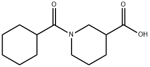 1-(cyclohexylcarbonyl)piperidine-3-carboxylic acid Struktur