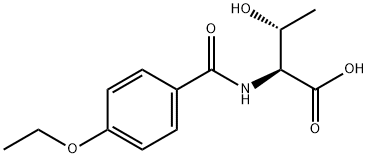 2-(4-ETHOXY-BENZOYLAMINO)-3-HYDROXY-BUTYRIC ACID Struktur