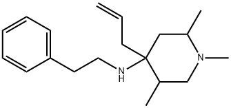 (4-ALLYL-1,2,5-TRIMETHYL-PIPERIDIN-4-YL)-PHENETHYL-AMINE Struktur