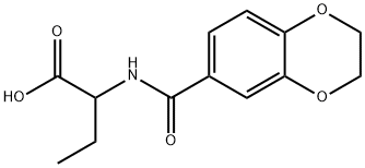 2-[(2,3-DIHYDRO-BENZO[1,4]DIOXINE-6-CARBONYL)-AMINO]-BUTYRIC ACID Struktur