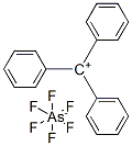 tritylium hexafluoroarsenate  Struktur