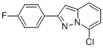 7-CHLORO-2-(4-FLUOROPHENYL)PYRAZOLO[1,5-A]PYRIDINE Struktur