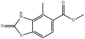 5-Benzothiazolecarboxylicacid,2,3-dihydro-4-methyl-2-oxo-,methylester(9CI) Struktur